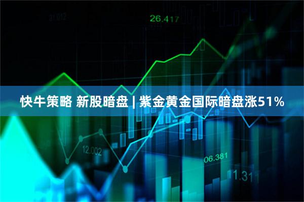 快牛策略 新股暗盘 | 紫金黄金国际暗盘涨51%