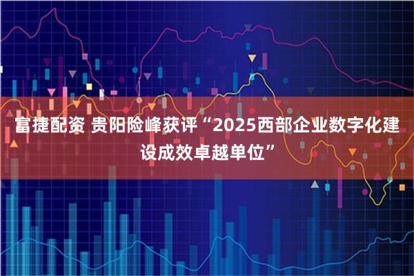 富捷配资 贵阳险峰获评“2025西部企业数字化建设成效卓越单位”